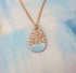 Stamped Copper Teardrop Pendant with Enamel - 830 Degrees_Just Makers