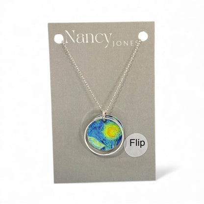 Starry Night Flip Necklace - Nancy Jones_Just Makers