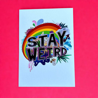 Stay Weird Print - Rat Bean Kat_Just Makers