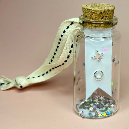 Sterling Silver OX Stud Earrings in Glass Bottle - Frances Greenwood_Just Makers