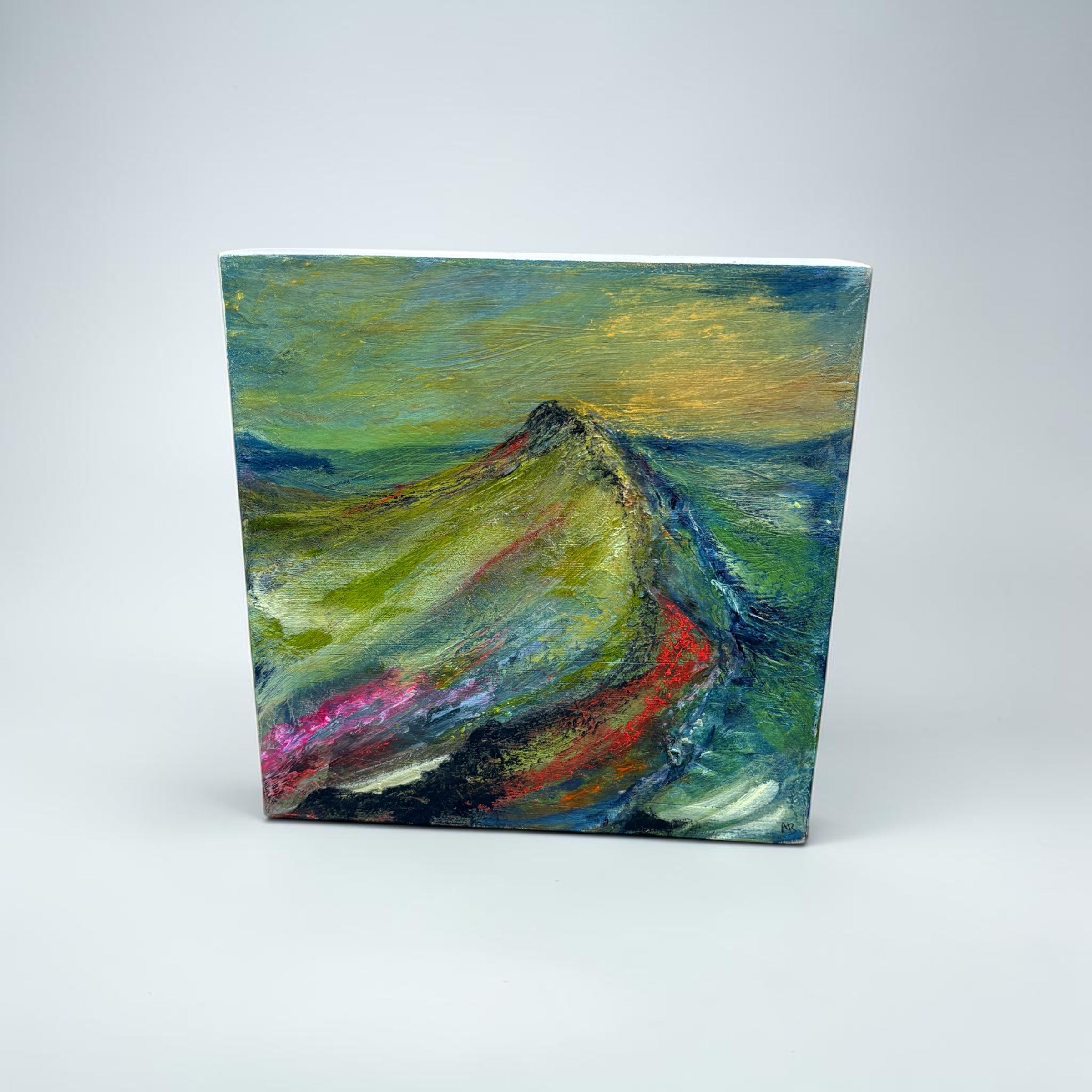 Striding Edge Painted Wooden Block - Annie Bousfield_Just Makers1