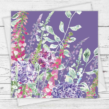 Summer Night Rhapsody Greeting Card by Fiona Calder - Just Makers Fiona Calder Designs