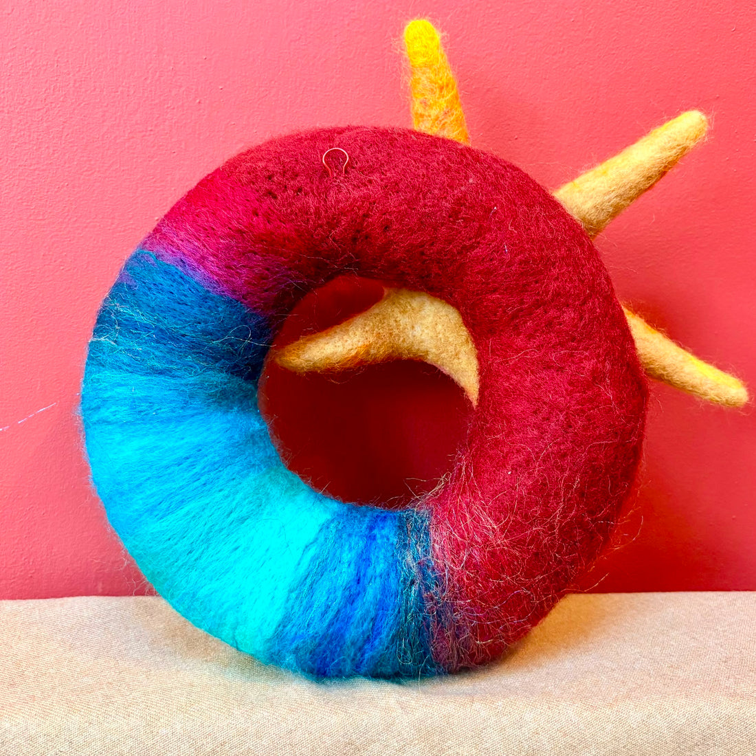 Sunfish Needle Felted Wreath - Felts by Hannah_Just Makers