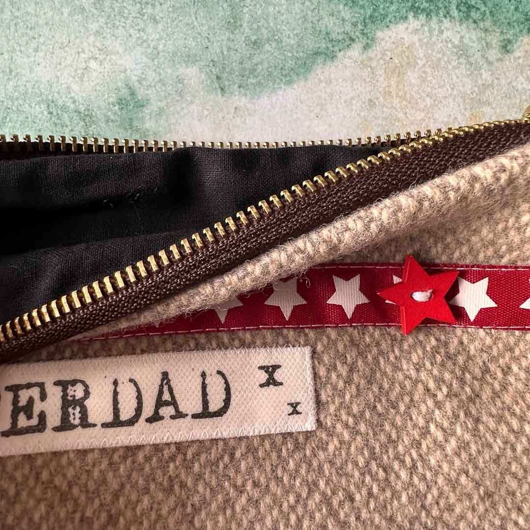 SuperDad Purse for Men - Touchy Feely Textiles - Just Makers Touchy Feely Textiles