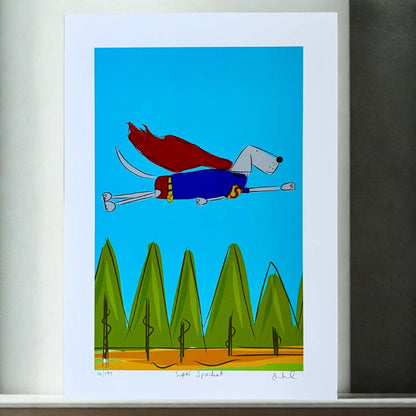 Super Sprocket A4 Print - Sarah Westwood Illustrator_Just Makers