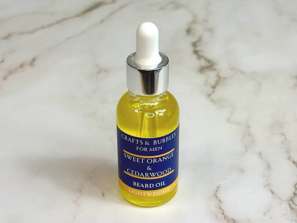 Sweet Orange and Cedarwood Beard Oil - Crafts and Bubbles_Just Makers
