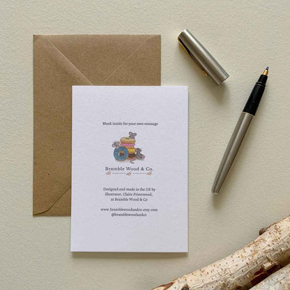 Sweet Whiskers and Delightful Doughnuts Card - Bramble Wood and Co_Just Makers_Just Makers