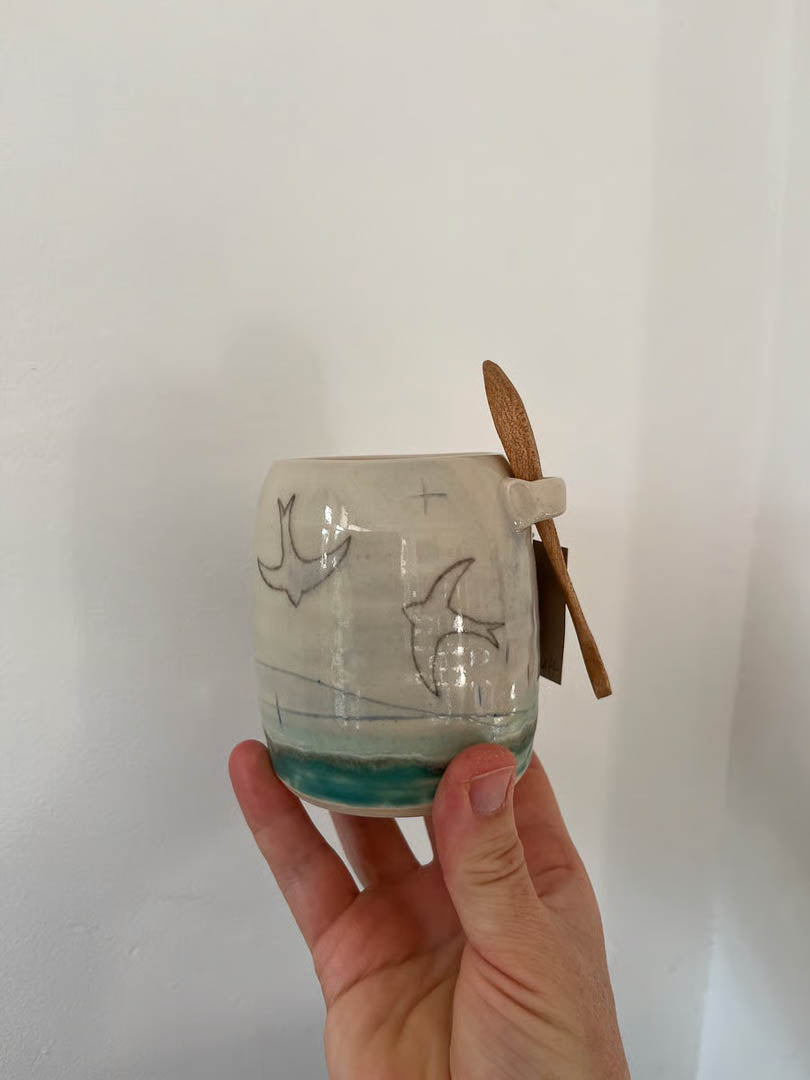 Swift Sugar Bowl Lorna Gilbert Ceramics_Just Makers