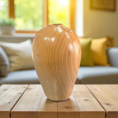 Tall Beech Hollow Form Vase - Mike Bentley_Just Makers