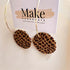 Tan Leopard Button Hoop - Make Harrogate_Just Makers