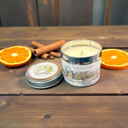 Tangerine and Cinnamon Natural Soy Candle - Dales Studios Co_Just Makers