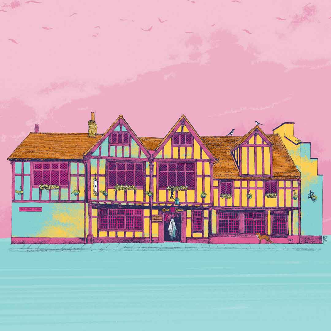 The Black Swan Unframed A4 Print - Bejojo Art_Just Makers