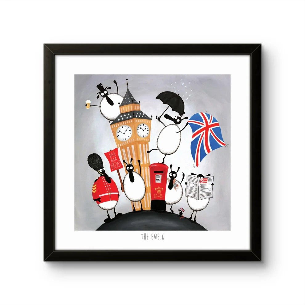 The Ewe.K 10" Print - Mervyn Tay Art - Just Makers Mervyn Tay Art