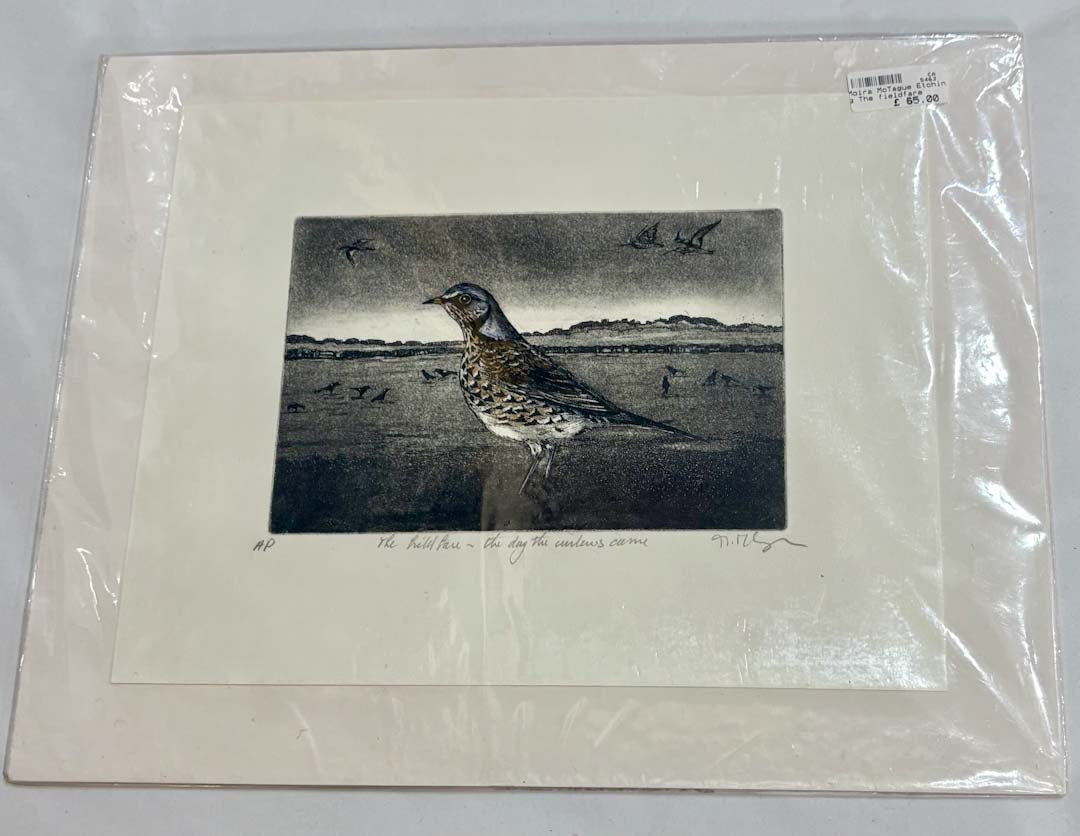 The Fieldfare Etching by Moira McTague_Just Makers