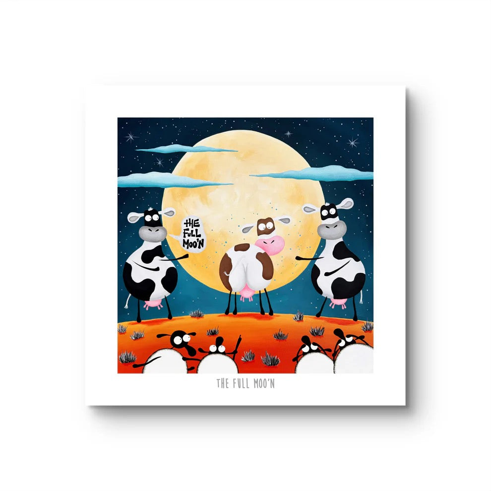 The Full Moon 10&quot; Print - Mervyn Tay Art_Just Makers