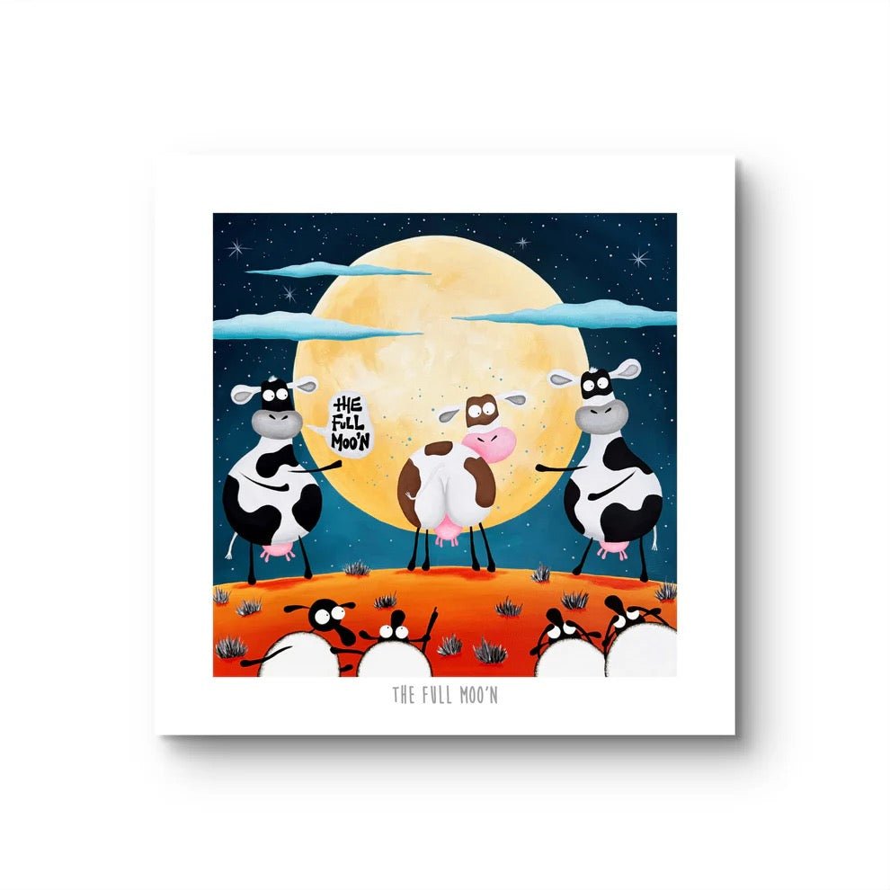 The Full Moon 10" Print - Mervyn Tay Art - Just Makers Mervyn Tay Art