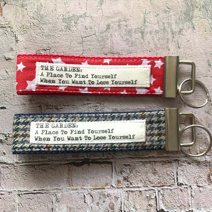 The Garden Fabric Key Ring - Touchy Feely Textiles_Just Makers