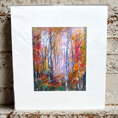 The Glowing Forest Mounted Print - Julia Wardingley_Just Makers