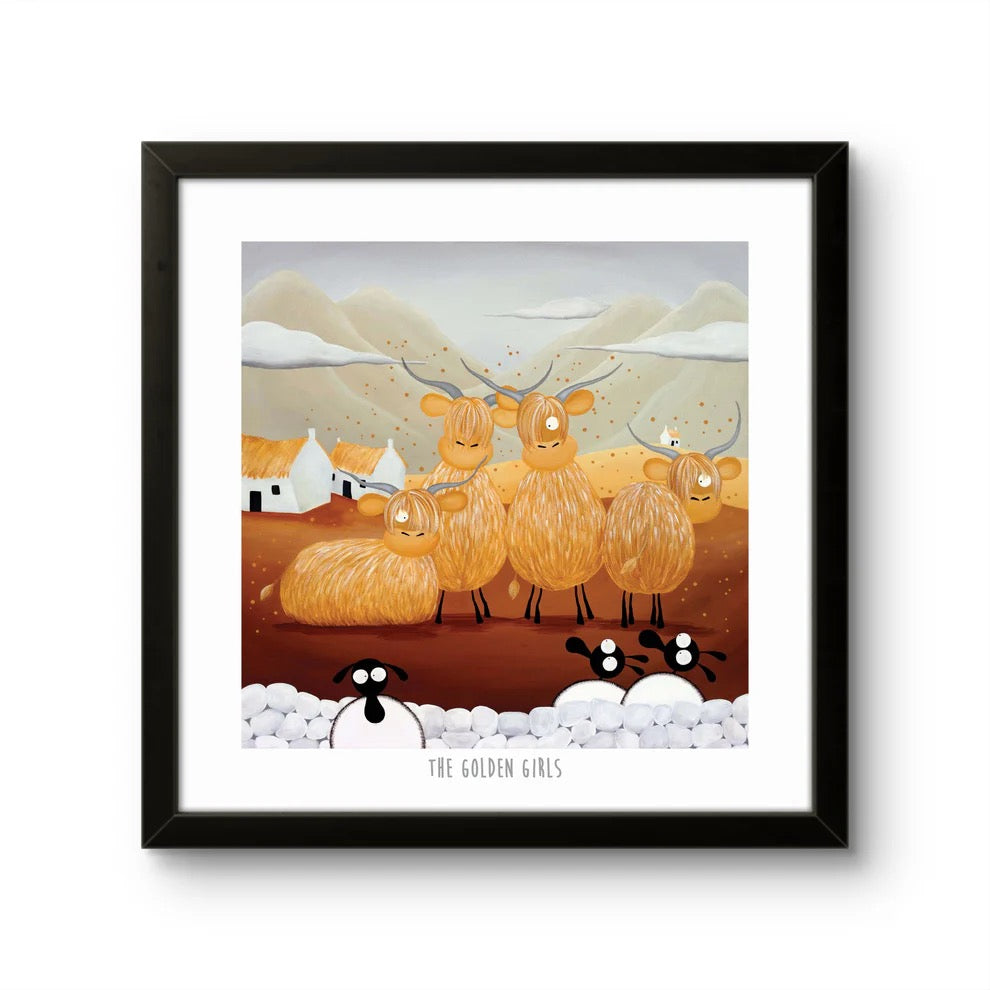 The Golden Girls 10&quot; Print - Mervyn Tay Art_Just Makers