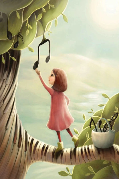 The Music Collector Demelsa Haughton Print_Just Makers