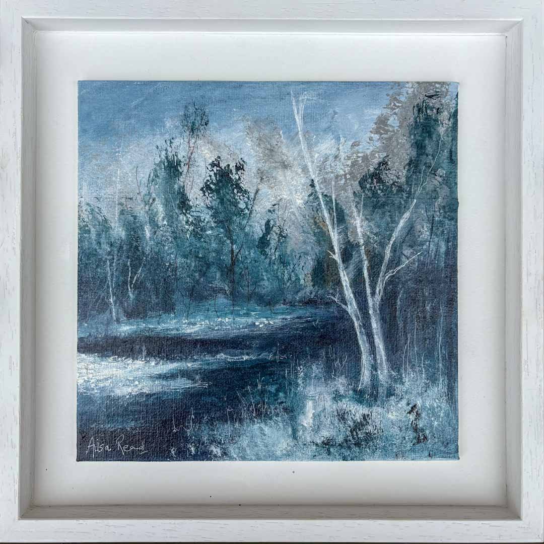 The River in February Original by Ailsa Read - Just Makers Ailsa Read Fine Art Painter
