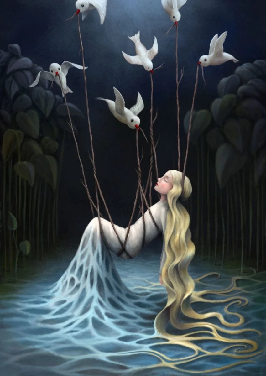 The Seven Saviors Greeting Card Demelsa Haughton - Just Makers Demelsa Haughton Illustration