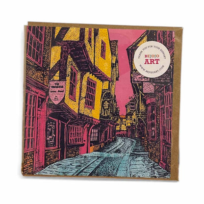 The Shambles Greeting Card - Bejojo Art_just makers