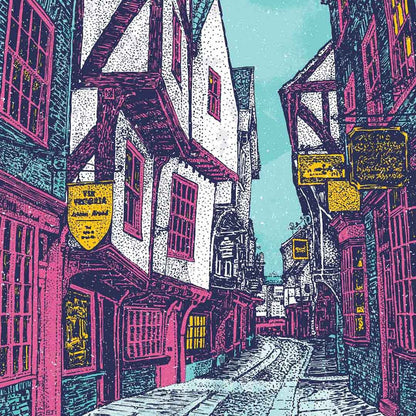 The Shambles Unframed A5 Print Winter - Bejojo Art_Just Makers