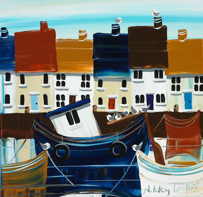 The Tiller Gulls Ltd Edition Giclee Print - Nikky Corker_Just Makers