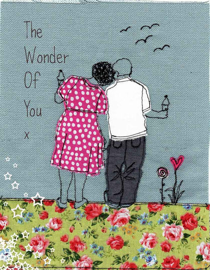 The Wonder of You Mounted Print - Touchy Feely Textiles_Just Makers