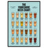 The Yorkshire Beer Chart A3 Print - The Yorkshire Print Company_Just Makers