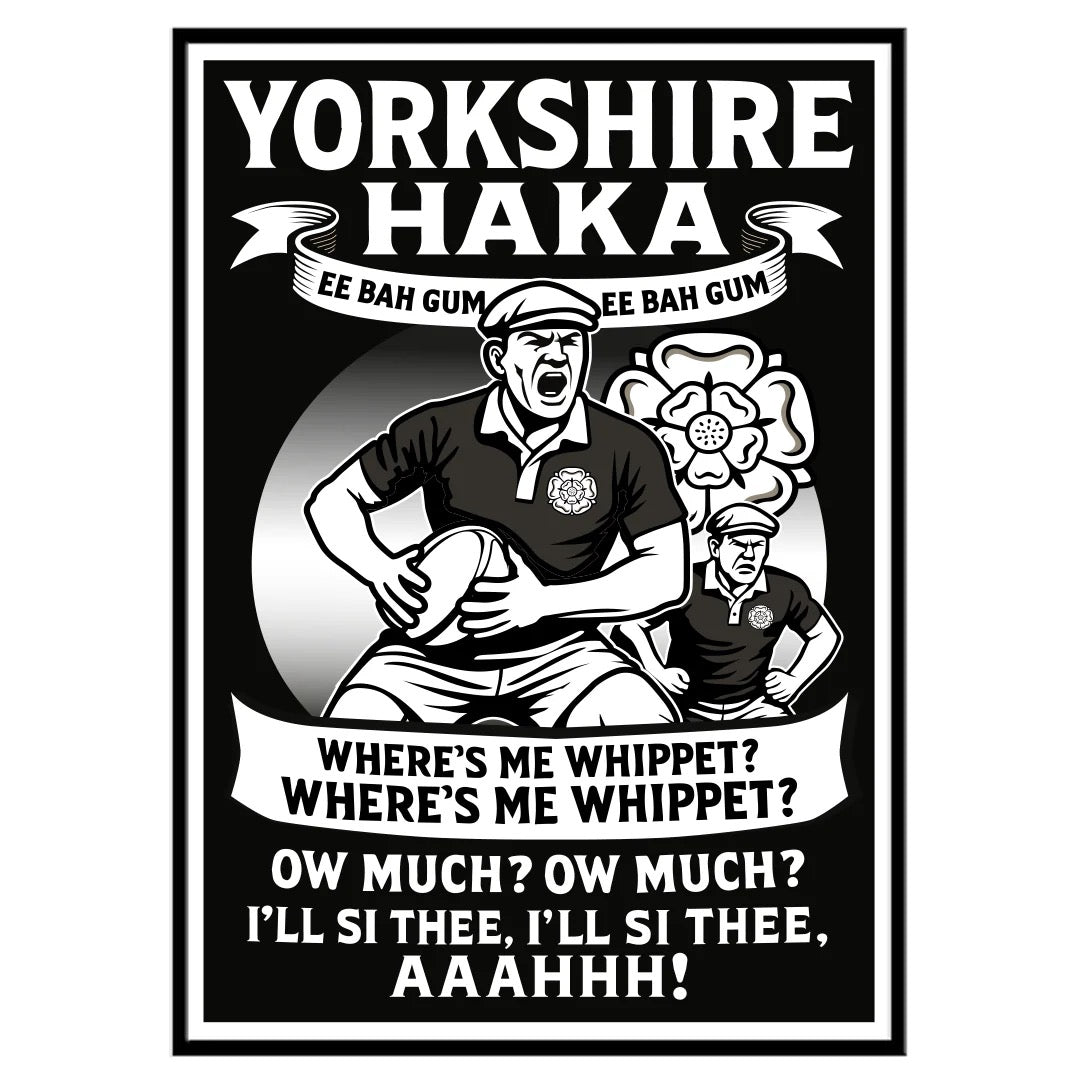 The Yorkshire Haka A4 Print - The Yorkshire Print Company_Just Makers
