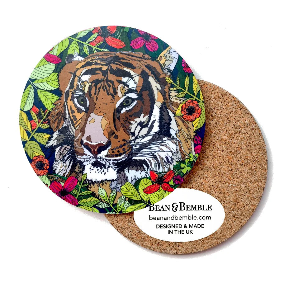 Tiger Coaster - Bean and Bemble_Just Makers