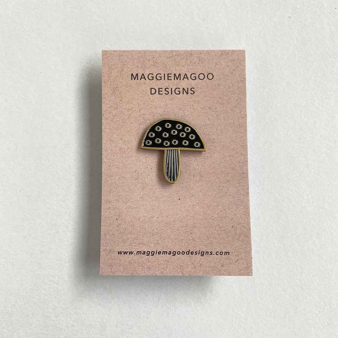 Toadstool Pin Maggie Magoo Designs - Just Makers Maggie Magoo Designs