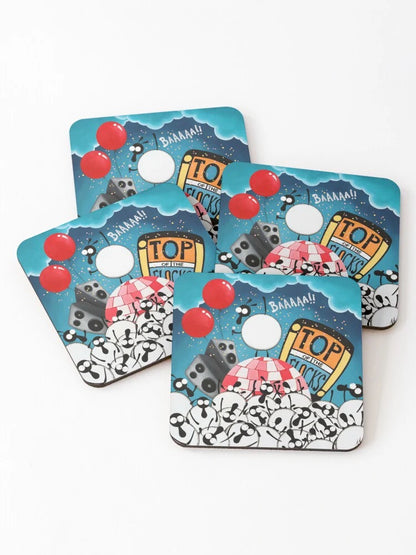 Top of the Flocks Coaster - Mervyn Tay Art_just makers