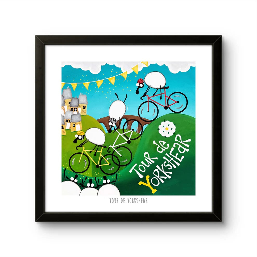 Tour de Yorkshear 10&quot; Print - Mervyn Tay Art_Just Makers