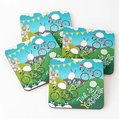 Tour de Yorkshear Coaster - Mervyn Tay Art_Just Makers