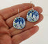 Tree line enamel earrings by 830 Degrees_Just Makers