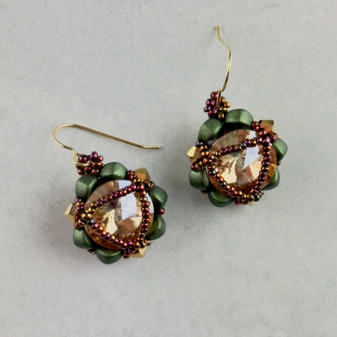 Tudor Rose Earrings - Ruby Jones_Just Makers