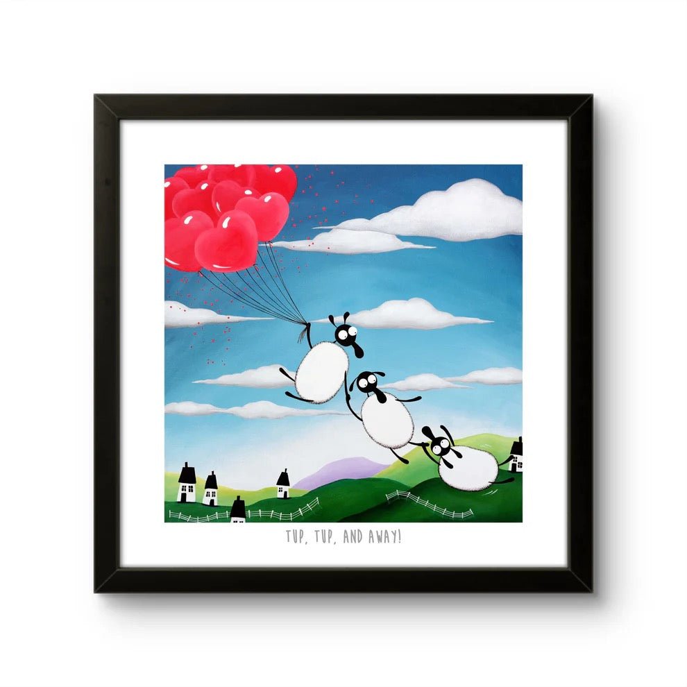 Tup, Tup and Away 10" Print - Mervyn Tay Art - Just Makers Mervyn Tay Art