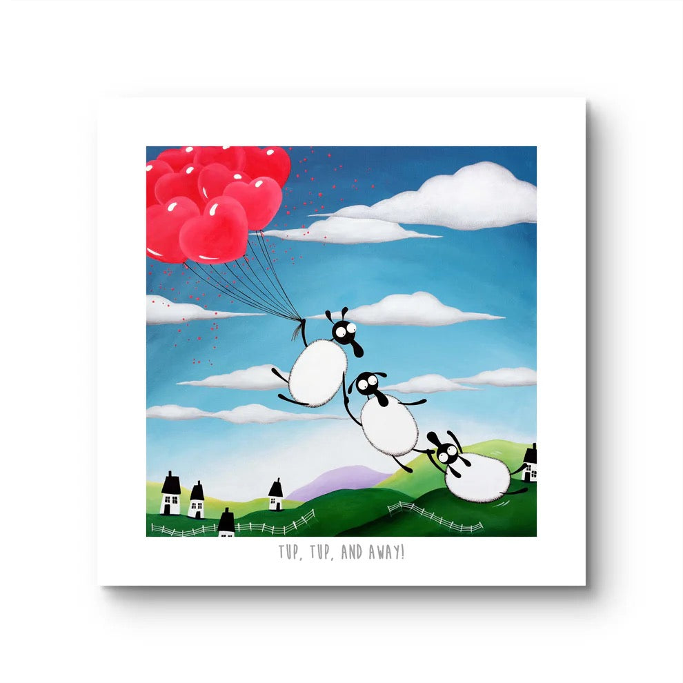 Tup, Tup and Away 10&quot; Print - Mervyn Tay Art_Just Makers