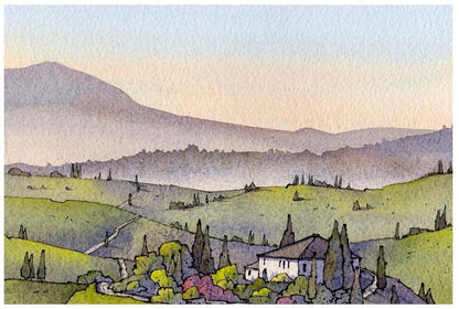 Tuscany A4 Mounted Print - Matty Burnham - Just Makers Matty Burnham