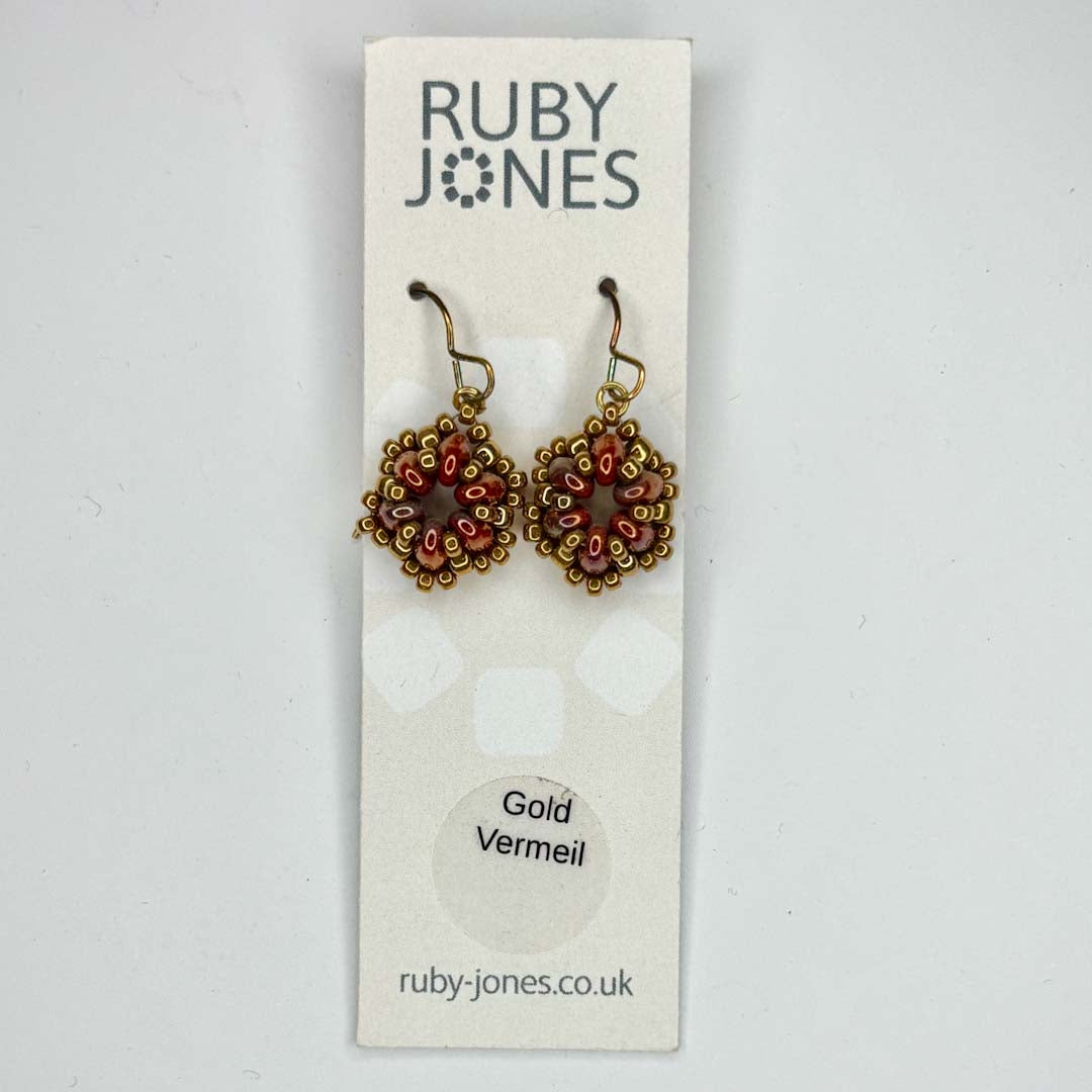 Twin Simple Round Earrings - Ruby Jones_Just Makers