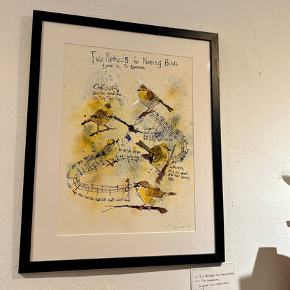 Two Methods for Naming Birds Original Artwork - Tim Gomersall Art_Just Makers