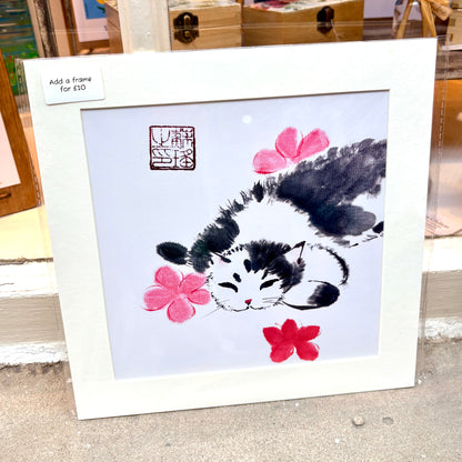 Unframed Cat Art Print - Su Yao_Just Makers
