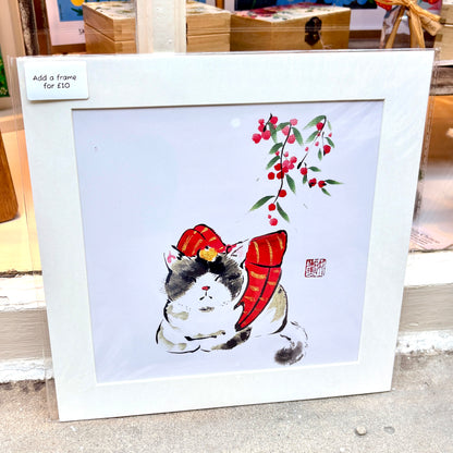 Unframed Cat Art Print - Su Yao_Just Makers