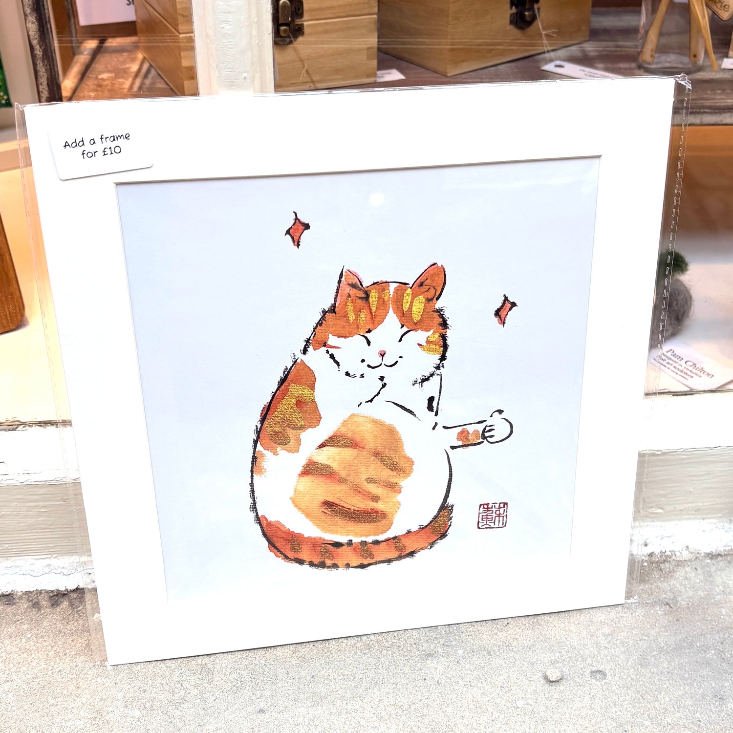 Unframed Cat Art Print - Su Yao_Just Makers