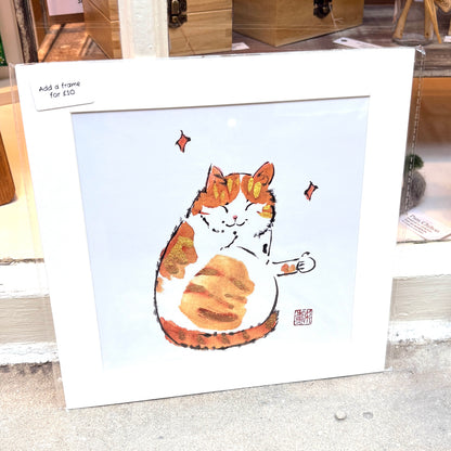 Unframed Cat Art Print - Su Yao_Just Makers