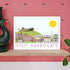 Visit Harrogate A4 Print - Sweetpea and Rascal_Just Makers
