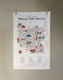 Walk the Yorkshire Dales Tea Towel - Oldfield Design Co_Just Makers